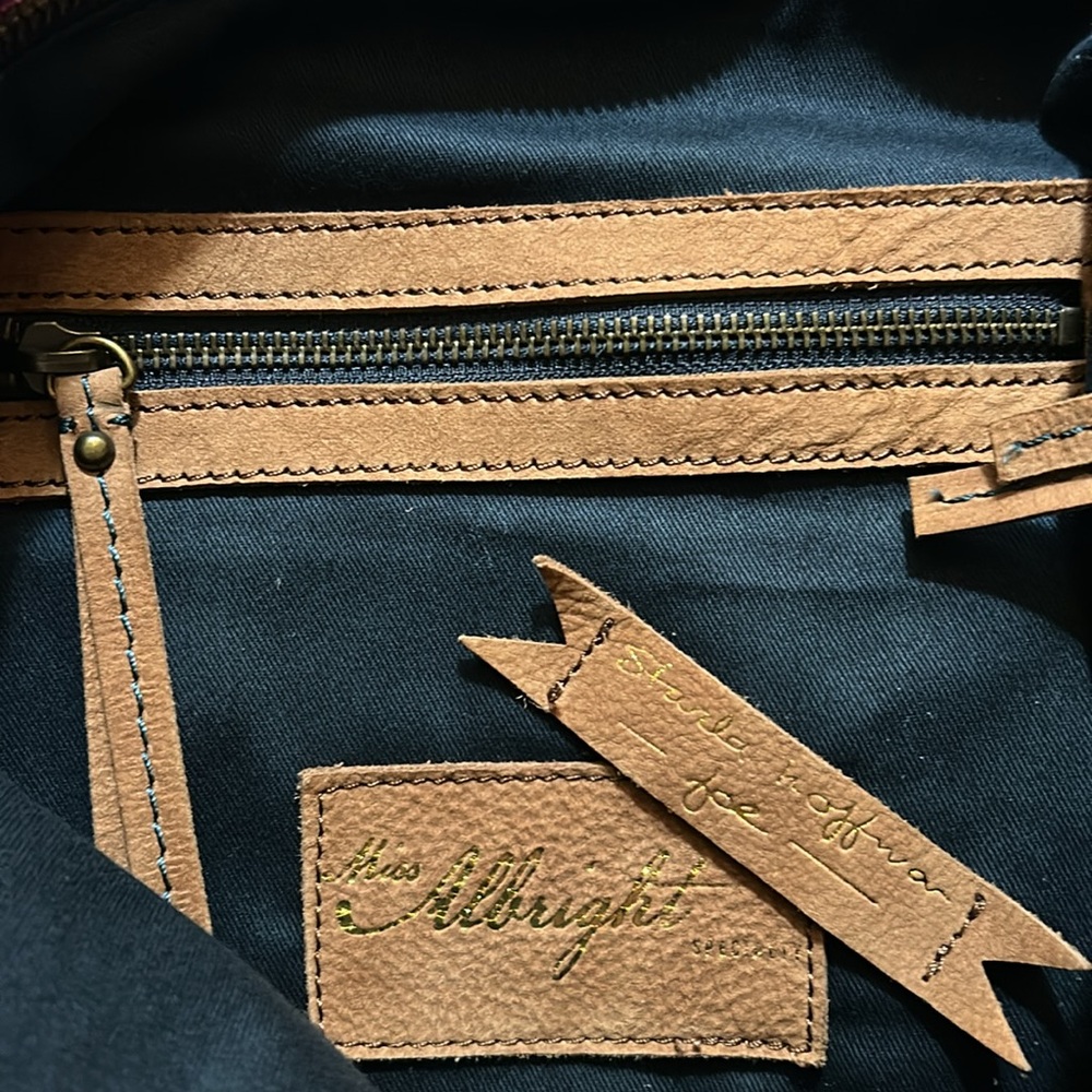 Rare Anthropologie Miss Albright Adorned Llama tote Starla Michelle Halfmann Art - Picture 10 of 11